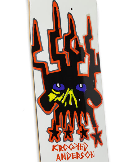 Krooked Manderson Skull King Skateboard Deck 8.38"