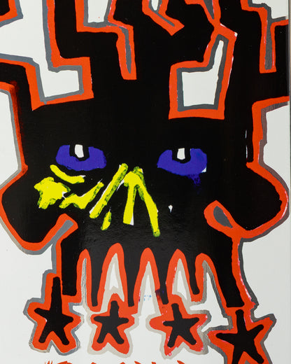 Krooked Manderson Skull King Skateboard Deck 8.38"