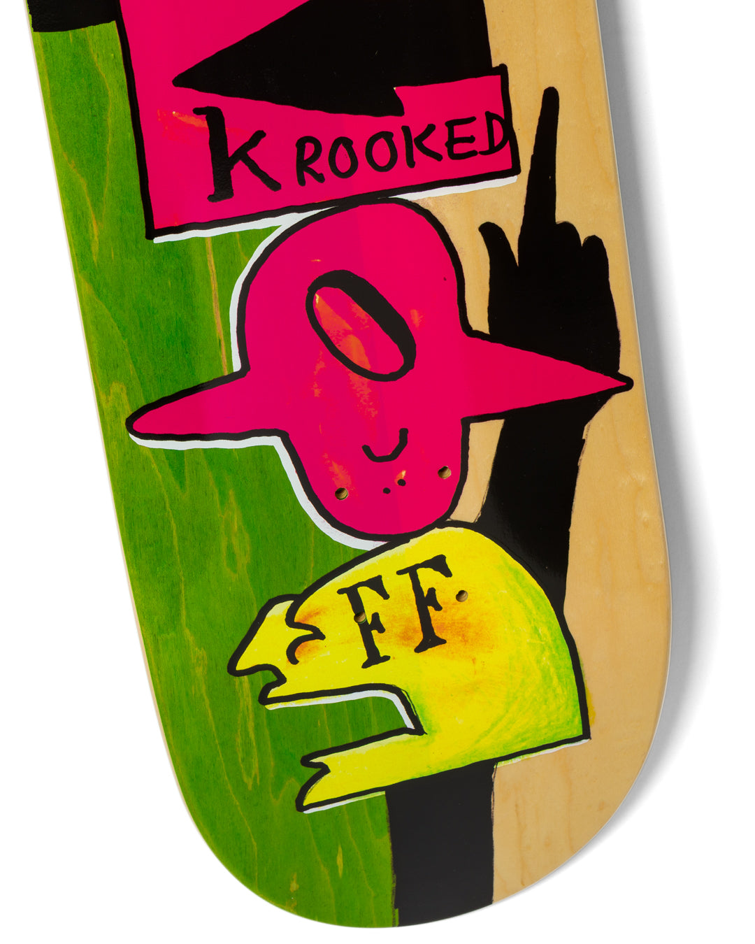 Krooked Narvaez F-Off Skateboard Deck 8.38"