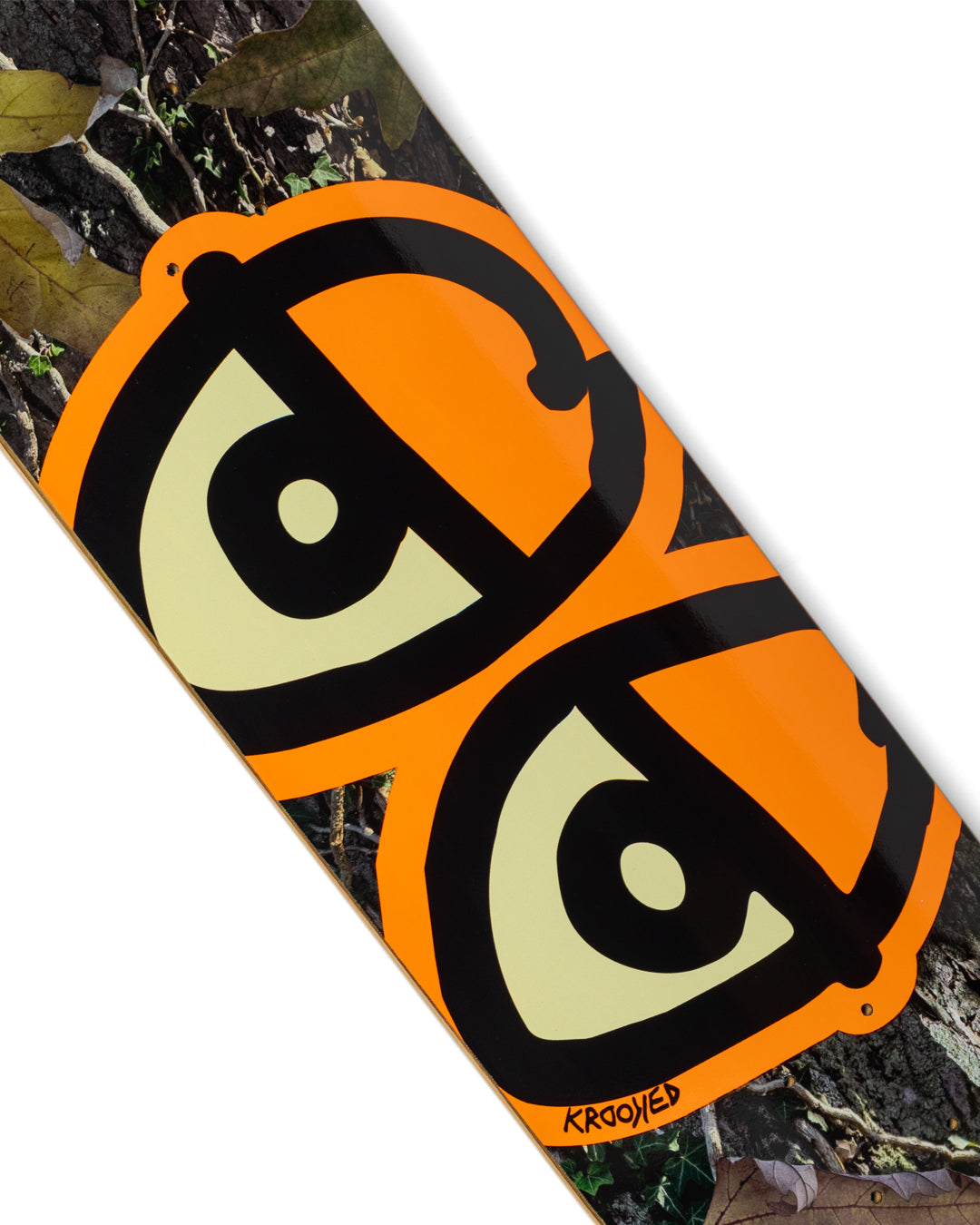 Krooked Team Eyes Camo Skateboard Deck 8.25"