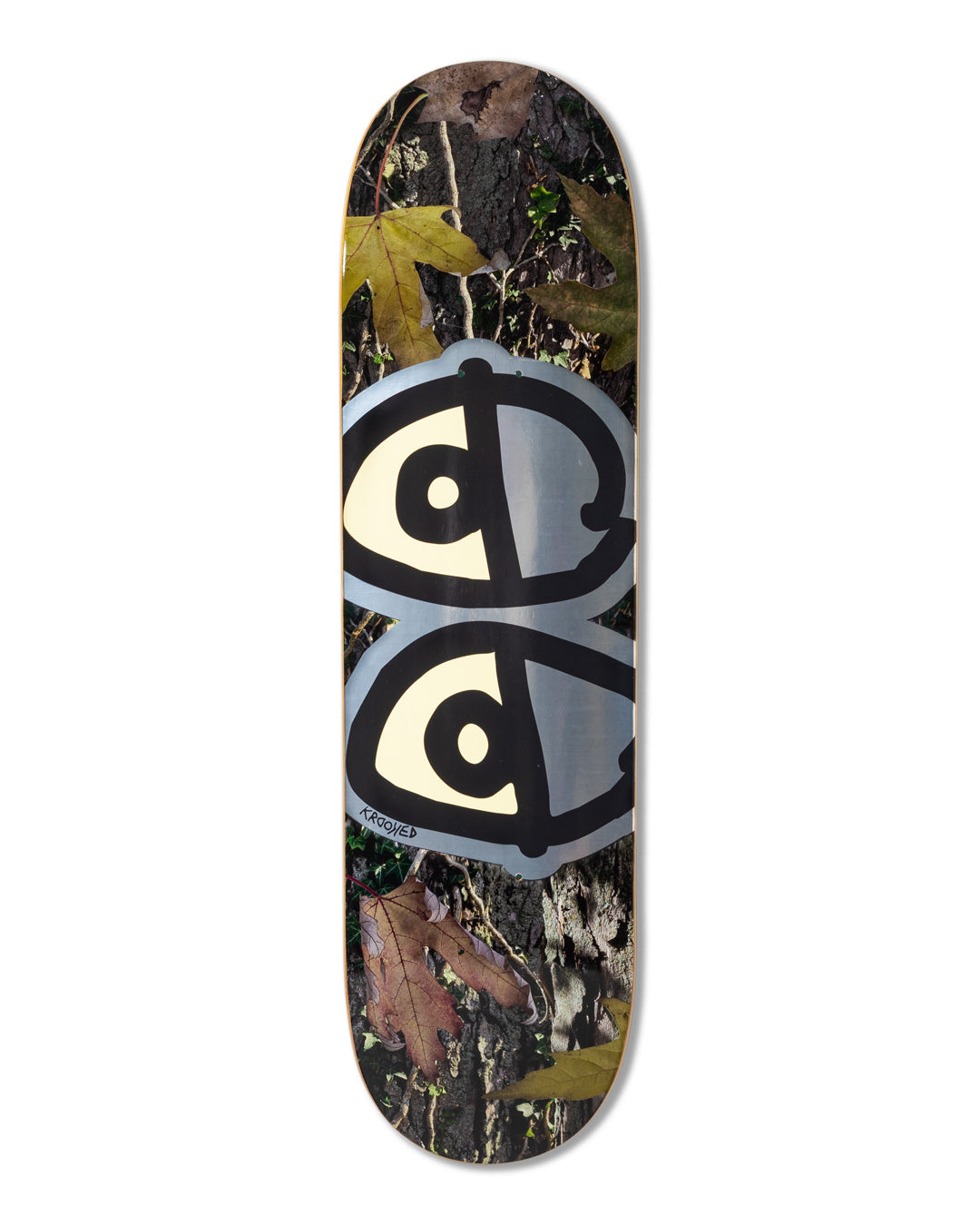 Krooked Team Eyes Camo Skateboard Deck 8.5"