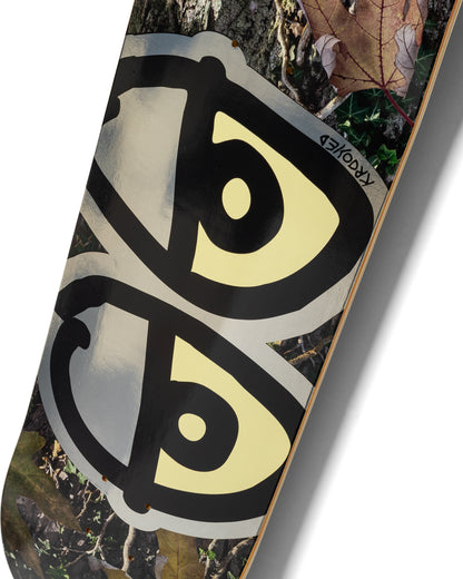 Krooked Team Eyes Camo Skateboard Deck 8.5"