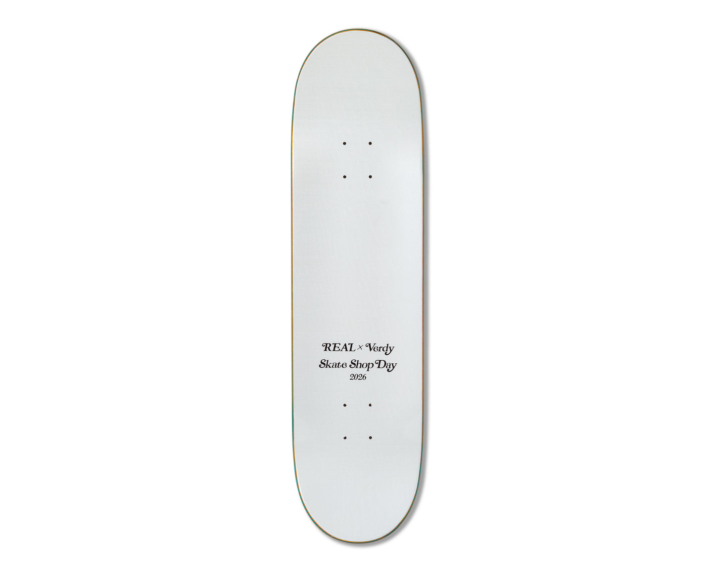 Real X Verdy Oval SSD26 Skateboard Deck 8.06" top