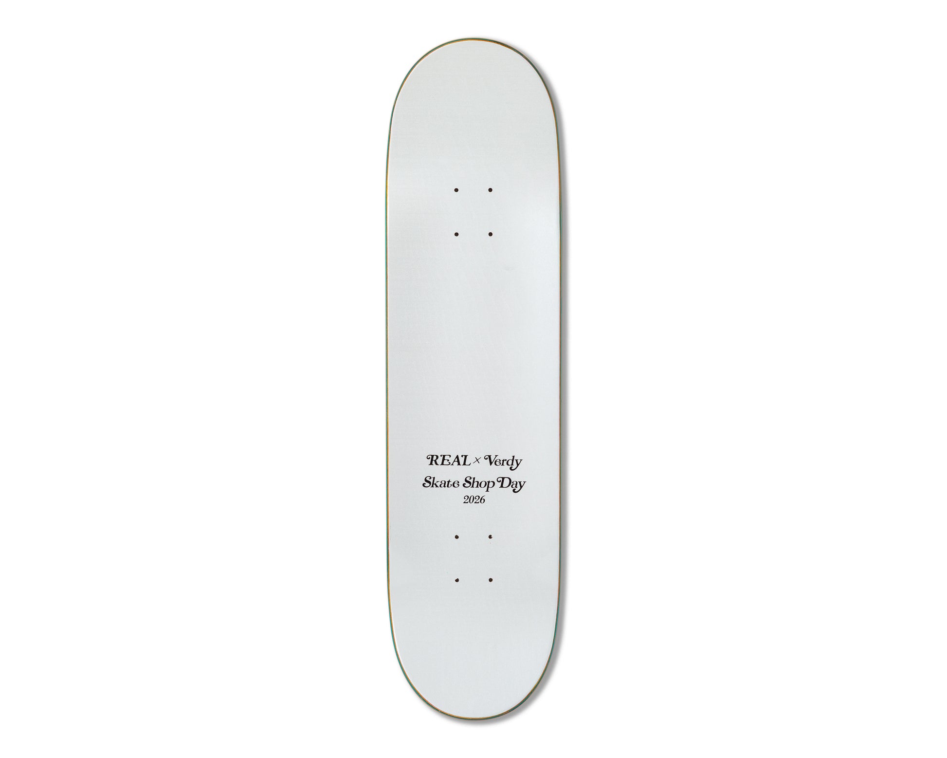 Real X Verdy Oval SSD26 Skateboard Deck 8.06" top