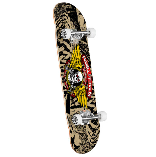 Powell Peralta Winged Ripper Complete Skateboard Khaki/Black 8.0" bottom