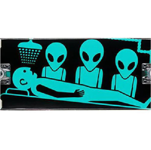 Alien Workshop Abduction Complete Skateboard Black/Teal 7.5"
