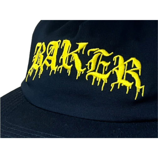 Baker Age of Destruction Snapback Hat - Navy embroidered logo