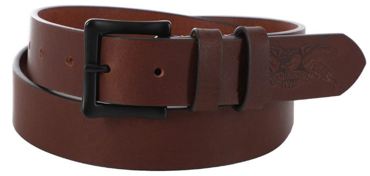 Antihero Basic Eagle Leather Belt - Dark Brown