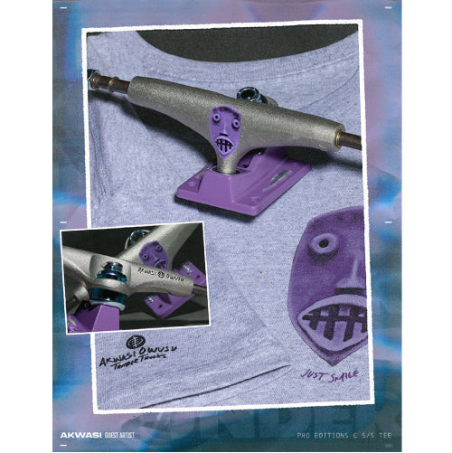 Thunder Akwasi Owusu Guest Artist Trucks - Raw/Purple(Set of 2)