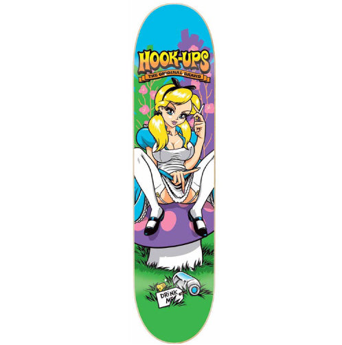 Hook-Ups Alice Skateboard Deck 8.0"