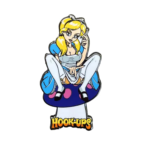 Hook-Ups Alice Enamel Pin