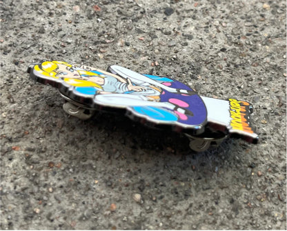 Hook-Ups Alice Enamel Pin