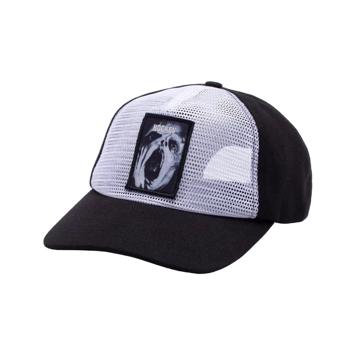 Hockey Altered States Reverse Trucker Hat - White/Black profile