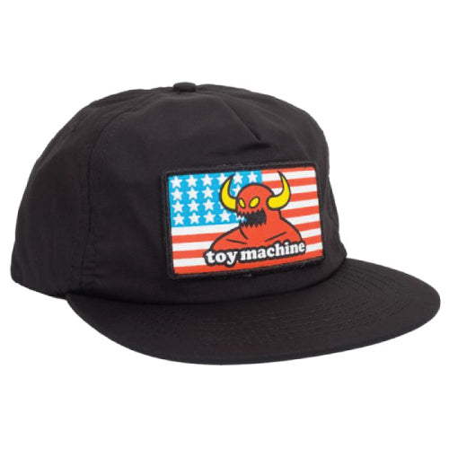 Toy Machine American Monster Snapback Hat - Black