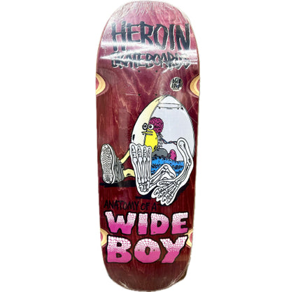 Heroin Anatomy of a Wide Boy Skateboard Deck 10.4"