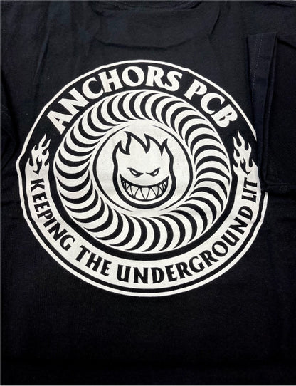 ANCHORS X SPITFIRE KTUL Tee - Black