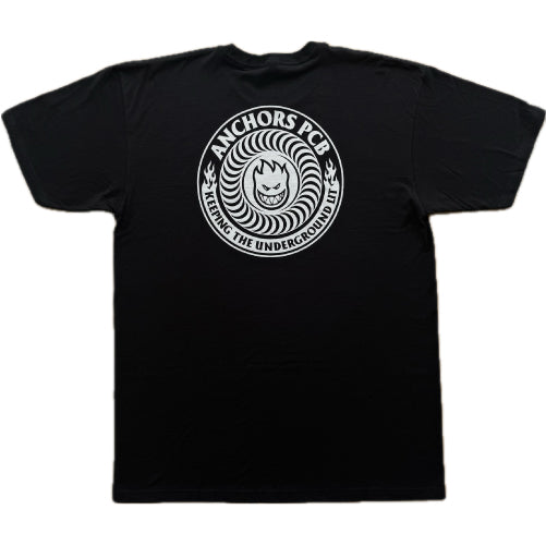 SPITFIRE X ANCHORS KTUL Tee - Black back