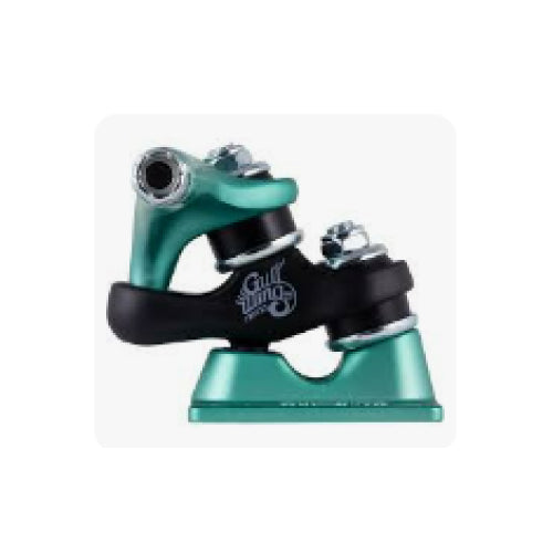 Gullwing Sidewinder II Trucks 9" (Set of 2) - Aqua/Black/Aqua