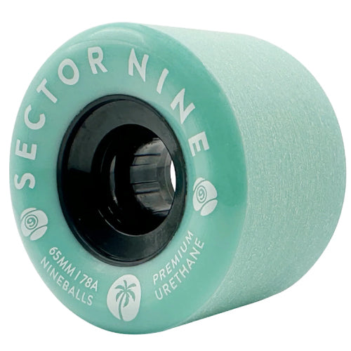 Sector 9 Nineballs Skateboard Wheels Aqua 65MM 78A profile