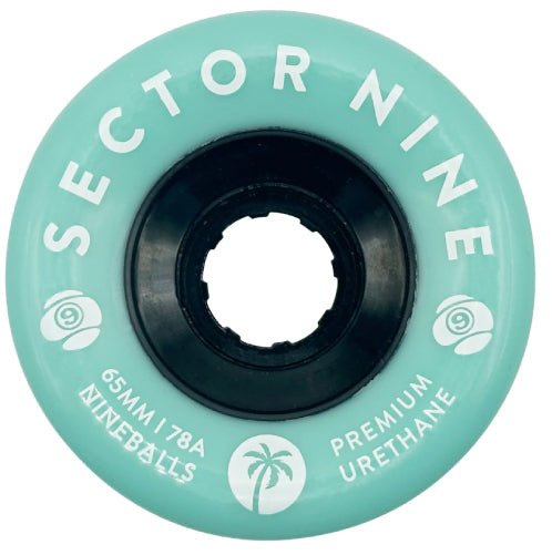 Sector 9 Nineballs Skateboard Wheels Aqua 65MM 78A