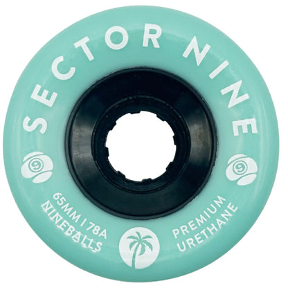 Sector 9 Nineballs Skateboard Wheels Aqua 65MM 78A