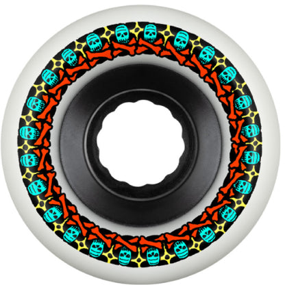 Bones ATF Rough Riders Skull & Crossbones Wheels 56MM 80A  white outside
