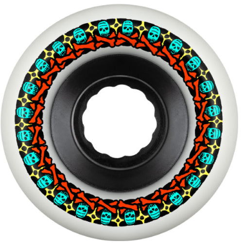 Bones ATF Rough Riders Skull & Crossbones Wheels 56MM 80A  white outside