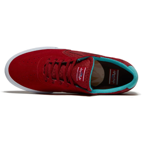 Lakai Atlantic Vulc Skate Shoe - Red Suede