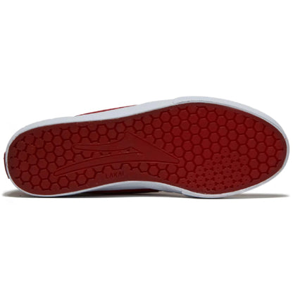 Lakai Atlantic Vulc Skate Shoe - Red Suede