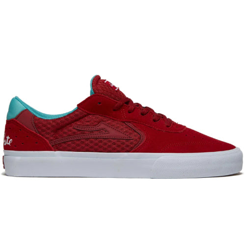 Lakai Atlantic Vulc Skate Shoe - Red Suede