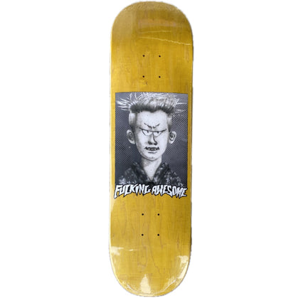 Fucking Awesome Ave Class Photo Skateboard Deck 8.5" yellow