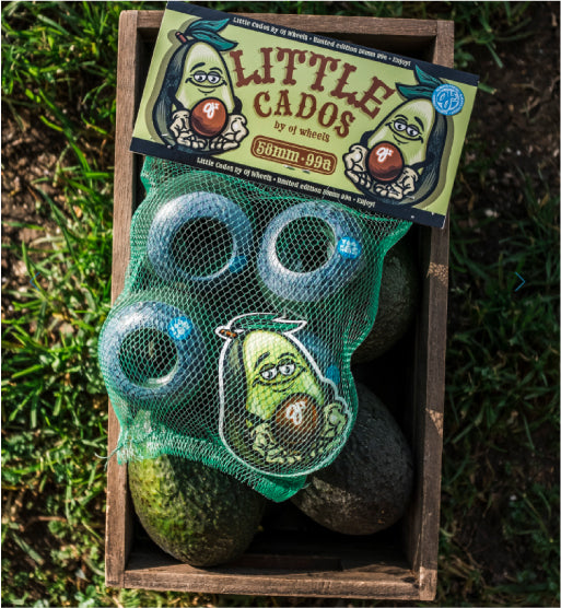 OJ Lil Doodies Avocado Wheels White 58MM 99A packaged