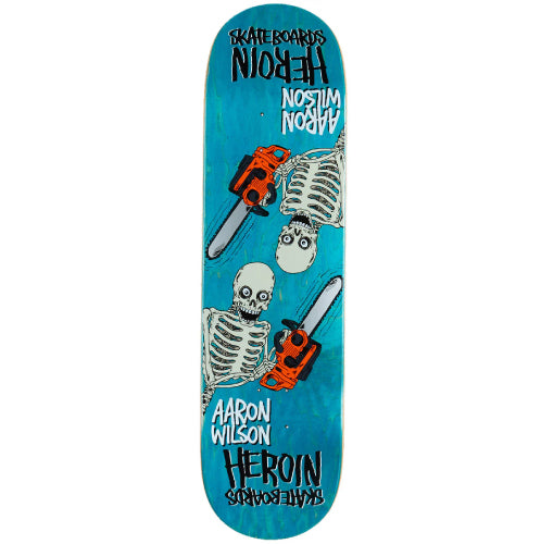Heroin Wilson Chainsaw Skeletons Symmetrical Skateboard Deck Assorted 8.5"