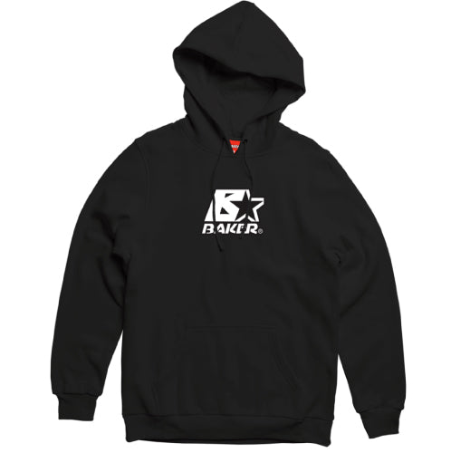 Baker B Star Pullover Hooded Sweatshirt - Black