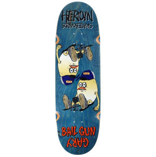 Heroin Bail Gun Gary 4 Symmetrical Skateboard Deck 9.75"
