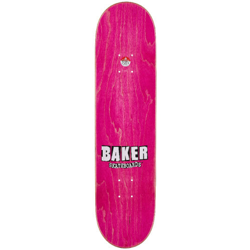 Baker Brand Logo White Skateboard Deck 8.25"