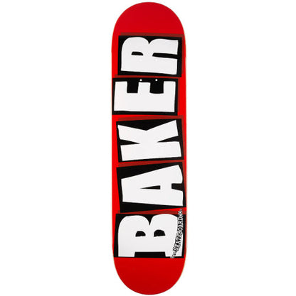 Baker Brand Logo Skateboard Deck Red/White 7.56"