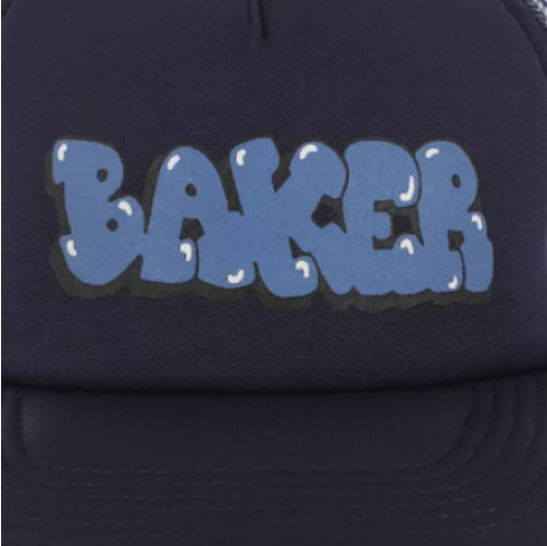 Baker Bubble Trucker Snapback Hat - Navy