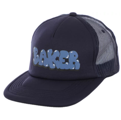 Baker Bubble Trucker Snapback Hat - Navy