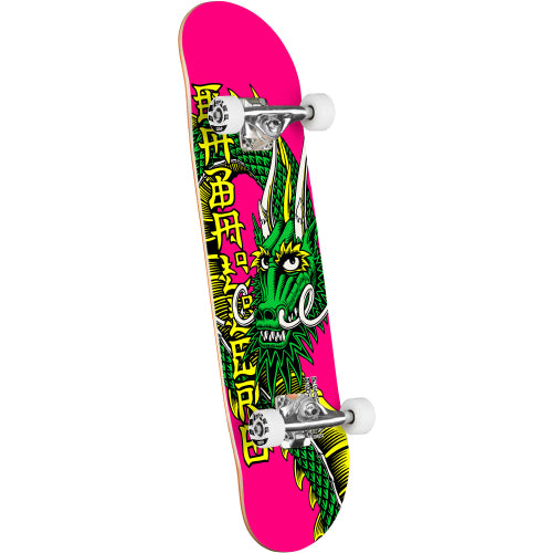 Powell Peralta Cabellero Ban This Complete Skateboard Pink 8.25" full