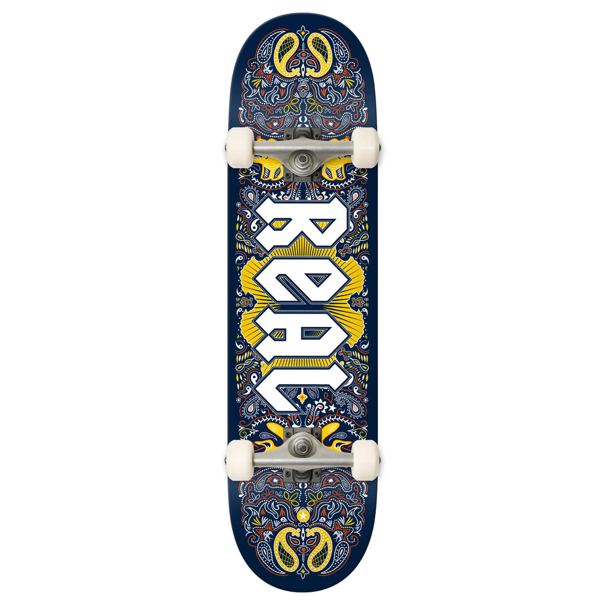 Real Bandana Complete Skateboard Navy 8.25"