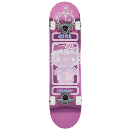 Girl X Hello Kitty 50th Anniversary Bannerot Complete Skateboard 7.5"