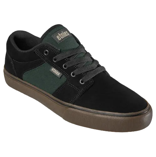 Etnies Barge LS Skate Shoe - Black/Brown/Green profile