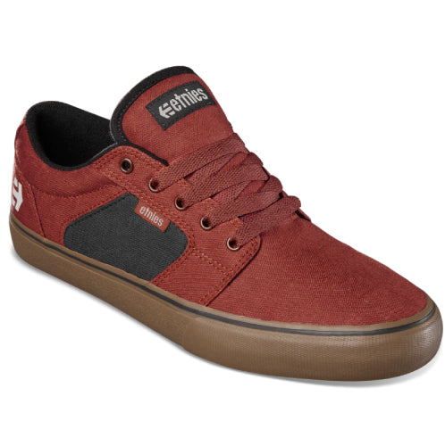 Etnies Barge LS Skate Shoe - Brown/Gum/Gold