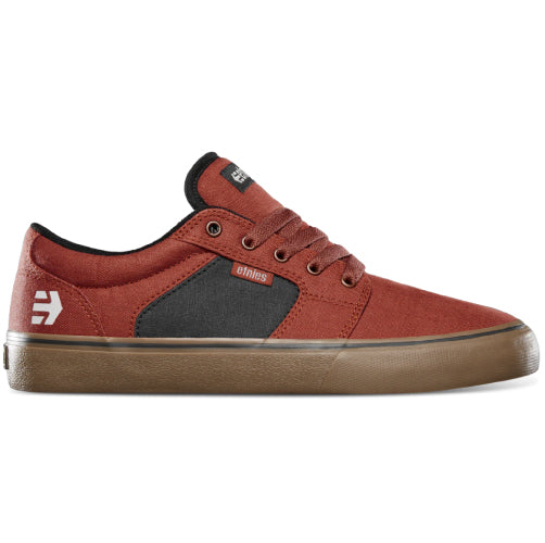 Etnies Barge LS Skate Shoe - Brown/Gum/Gold