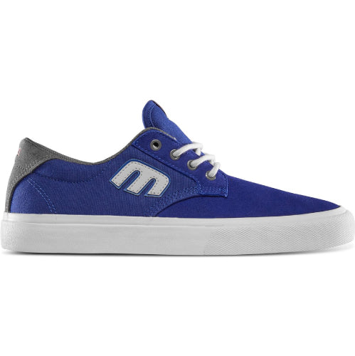 Etnies Barge Plus X High 5 Skate Shoe - Navy/Dark Grey/Blue
