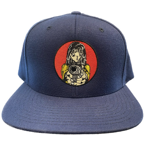 Hook-Ups Barrel of a Gun Snapback Hat - Navy