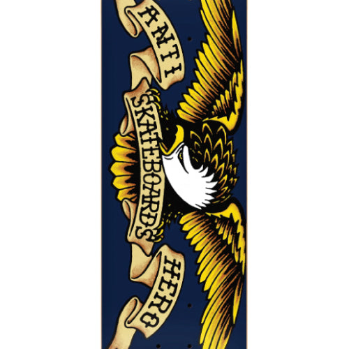 Antihero Basic Eagle Skateboard Deck Navy 8.5"