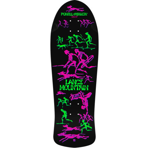*LIMITED* Powell Peralta Bones Brigade Series 14 LANCE MOUNTAIN Blacklight Deck 9.9"