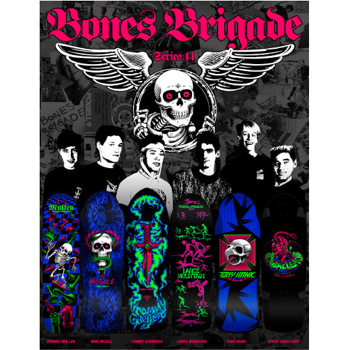 *LIMITED* Powell Peralta Bones Brigade Series 14 LANCE MOUNTAIN Blacklight Deck 9.9"